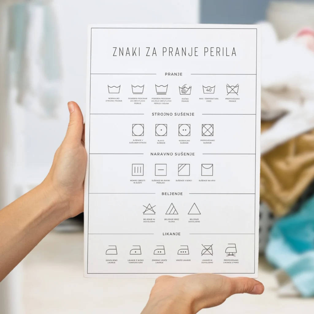znaki za pranje perila, pranje perila, plakat, kopalnica, sušenje perila